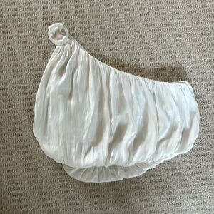 One shoulder crop blouse